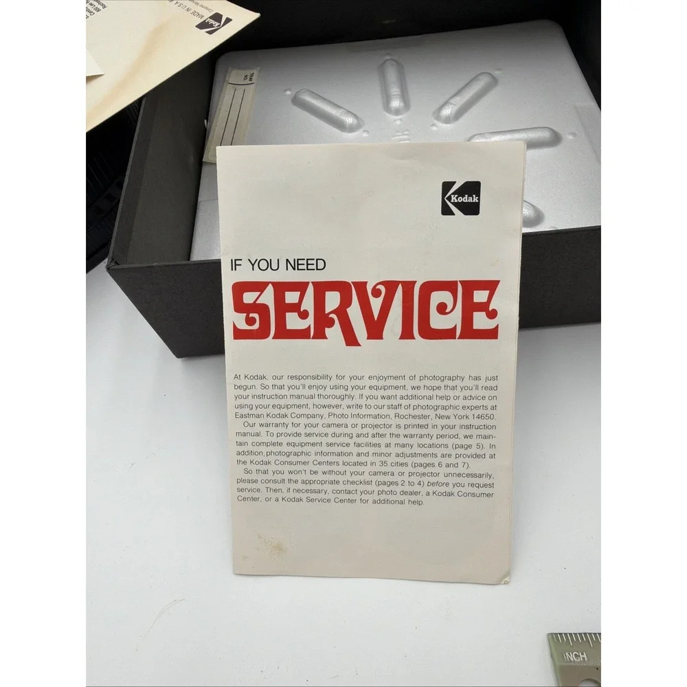 Vintage Kodak‎ Carousel Transvue 140 Slide Tray with Box